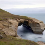 Tunnel Beach Arch, Dunedin, New Zealand