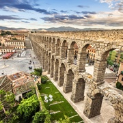 Aqueduct of Segovia. Segovia, Spain