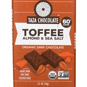 Taza Toffee Almond & Sea Salt Dark Chocolate