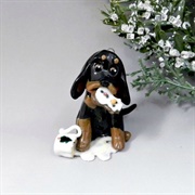Black and Tan Coonhound Ornament