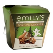 Emily's White Chocolate Fortune Cookies