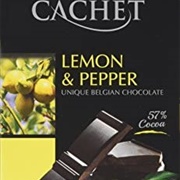 Cachet Lemon & Pepper Dark Chocolate
