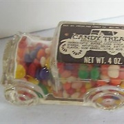Vintage Glass Candy Treats Car