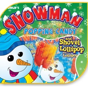 Snowman Popping Candy & Shovel Lollipop