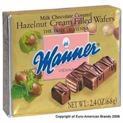 Manner Milk Chocolate Covered Hazelnut Cream Wafers