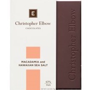 Christopher Elbow Macadamia Hawaiian Sea Salt Dark Chocolate Bar