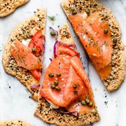 Smoked Salmon on Bread