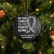 Brain Cancer Awareness Ornament