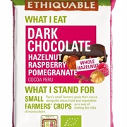 Ethiquable Dark Chocolate Hazelnut Raspberry Pomegranate