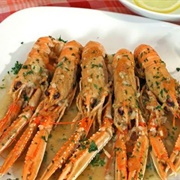 Skampi Na Buzaru. Croatia