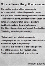 Sonnet 55 (William Shakespeare)