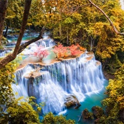 Huay Mae Khamin Waterfall, Kanchanaburi, Thailand