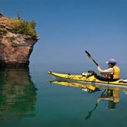 Kayak on Lake Huron
