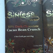 Sinless 85% Dark Chocolate Cacao Bean Crunch