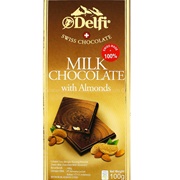 Delfi Milk Chocolate With Almonds