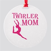 Twirler Mom Ornament