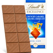 Lindt Excellence Crunchy Caramel Milk Bar