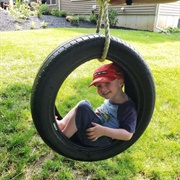 Ride a Tire Swing