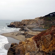 Legion of Honor/Sutro Baths/Fire on Ocean Beach