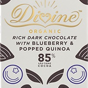 Divine Blueberry &amp; Popped Quinoa 85% Dark Chocolate