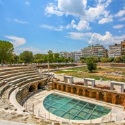 Greek Agora &amp; Roman Forum. Thessaloniki, Greece