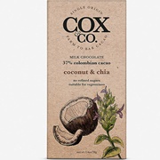 Cox & Co. Coconut & Chia Milk Chocolate Bar