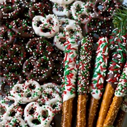 Christmas Chocolate Covered Pretzel