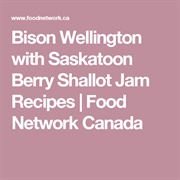 Bison Wellington With Saskatoon Berry Jam
