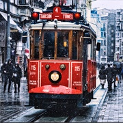 Taksim-Tünel Tram, Istanbul, Turkey