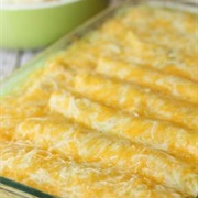 Green Chile Chicken/Cheese Enchiladas