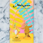 Mirzam Roasted Pumpkin Seeds & Sea Salt 62% Dark