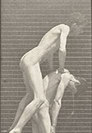 Boys Playing Leapfrog: Side View (1887) (1890)