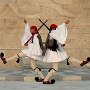 Evzones Changing of the Guard (Syntagma Square), Athens