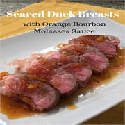 Roasted Duck With Orange-Bourbon-Molasses Glaze From the Moviegoer