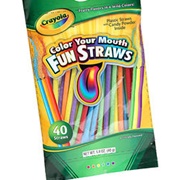 Crayola Color Your Mouth Fun Straws