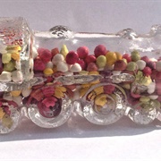 Vintage Glass Hard Candy Train