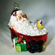 Santa Bath Ornament