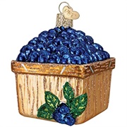Blueberry Basket Ornament