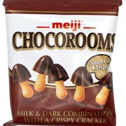 Meiji Chocorooms Sweet & Crispy
