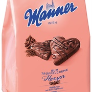 Manner Rum Truffelcreme Herzen