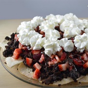 Strawberry Brownie Nachos