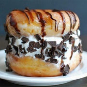 Donut Ice Cream Sandwich