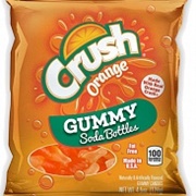 Crush Orange Gummy Soda Bottles