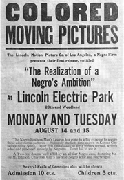 The Realization of a Negro's Ambition (1916)