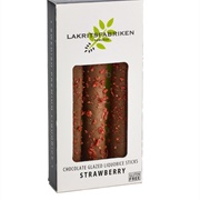 Lakritsfabriken Strawberry Chocolate Glazed Liquorice Sticks