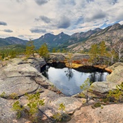 Heart Lake, Karkaraly NP, Kasakhstan