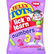 Jelly Tots Lick 'N Learn Numbers