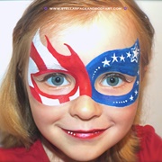 Fourth of July Face Paint