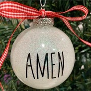 Amen Ornament