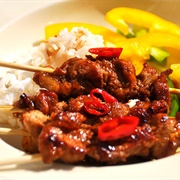 Sate Babi (Balinese Pork Satay). Indonesia